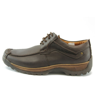Мъжки обувки от естествена кожа кафяви МЙ 83239кKP
