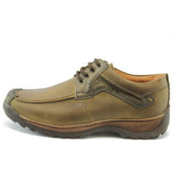 Мъжки обувки от естествена кожа зелени МЙ 83239зKP
