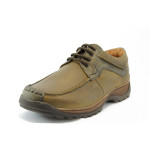 Мъжки обувки от естествена кожа зелени МЙ 83239зKP