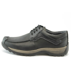 Мъжки обувки от естествена кожа черни МЙ 83239чKP