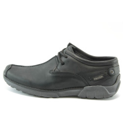 Мъжки обувки от естествена кожа черни МЙ 83240чKP