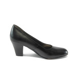 Дамски обувки черни с ток Jana 8-22405-23 черни ANTISHOKK KP