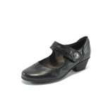 Дамски обувки черни с ток Jana 8-24303-23 черниKP
