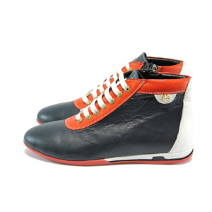 Дамски кецове сини естествена кожа МИ 2015 синKP