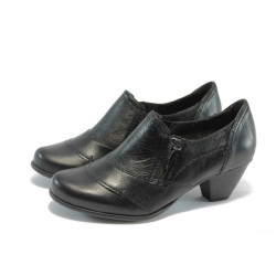 Черни дамски обувки с ток Jana 8-24445-23 черноо ANTISHOKKKP