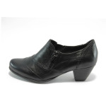 Черни дамски обувки с ток Jana 8-24445-23 черноо ANTISHOKKKP
