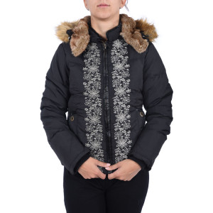 Дамско яке с качулка Diamond 0924 черен