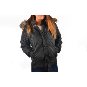 Дамско зимно черно яке ДД 9677KPS