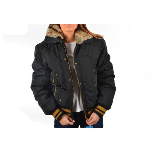 Дамско зимно яке черно ДД Z720KPS