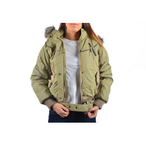Дамско зимно яке св.зелено ДД 9677KPS