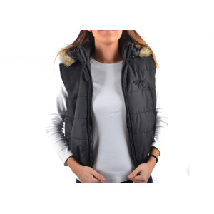 Дамски елек черен с качулка АгримаKPS