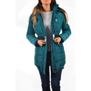 Дамско яке дълго яке зелено ФР дамско якеKPS