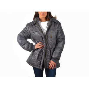 Дамско зимно яке сиво ДД 7320KPS