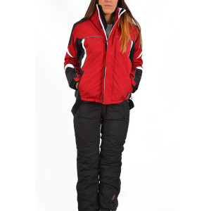 Дамски ски екип червен ДД 5509KPS