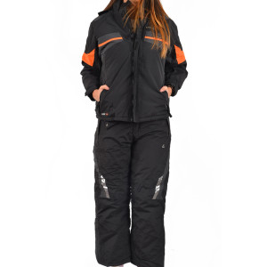 Детски ски екип черно-оранжев ДД 5578KPS