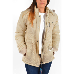 Дамско зимно яке бежово ДД 7320KPS