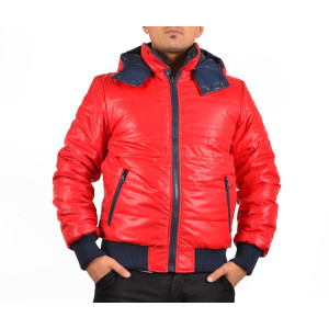 Мъжко зимно двулицево яке червено-синьо ФР 145KPS