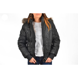 Дамско зимно яке черно ДД 9678KPS