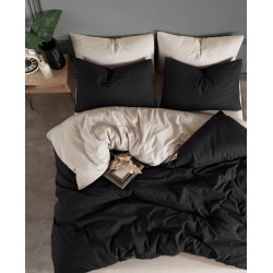 Спално бельо за единично легло Beige/Black