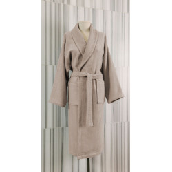 Бежов вафлен халат ELIZA 