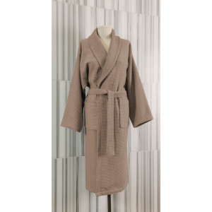 Кафяв вафлен халат ELIZA  Кафяв вафлен халат ELIZA