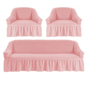 Еластичен калъф за фотьойл и диван 3-1-1 - Пепел