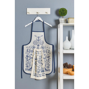 Комплект кухненска престилка и кърпа Морско Комплект кухненска престилка и кърпа Морско