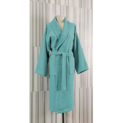 Модерен вафлен халат ELIZA - зелено