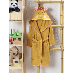 Детски хавлиен халат Жираф