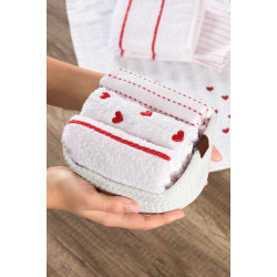 Промо 3 броя хавлиени кърпи Сърца