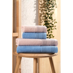 Комплект 4 броя кърпи Кара - Розово и синьо Комплект 4 броя кърпи Кара - Розово и синьо