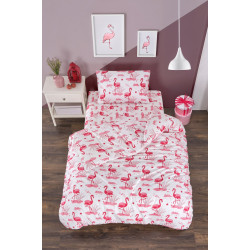 Двоен спален комплект Памук Фламинго