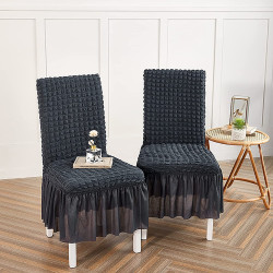 Промо сет от 6 бр. eластични покривала за стол Anthracite