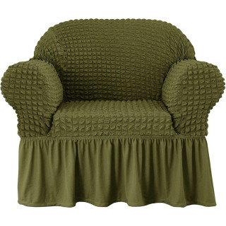 Зелено покривало за фотьойл