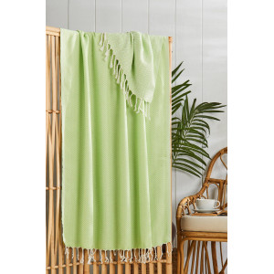 Плажна кърпа от пещемал 90х170 см. - Зелено Плажна кърпа от пещемал 90х170 см. - Зелено