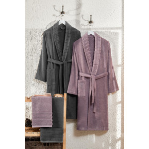 СЕТ хавлии и кърпи Карла - Пепел и Антрацит СЕТ хавлии и кърпи Карла - Пепел и Антрацит