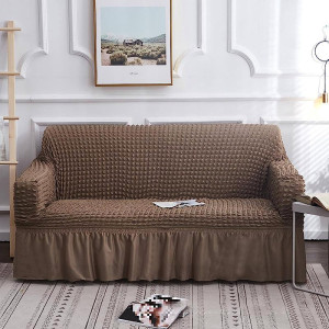 Калъф за двойка диван - Кафяв