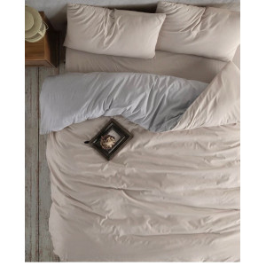 Единично Лукс спално бельо - Бежово и Сиво  Единично Лукс спално бельо - Бежово и Сиво
