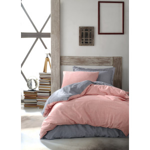 Единично спално бельо - Пудра Единично спално бельо - Пудра