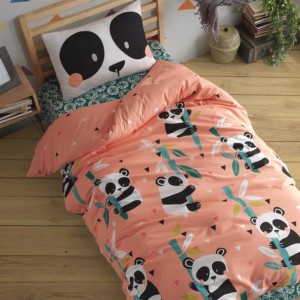Единично спално бельо Panda - Ранфорс Единично спално бельо Panda - Ранфорс