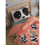 Единично спално бельо Panda - Ранфорс