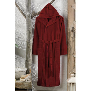 Халат с качулка Бордо Халат с качулка Бордо