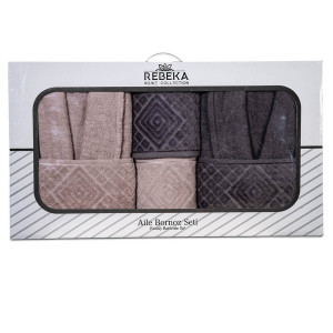 Модерен хавлиен СЕТ Ромео - халати и кърпи  Модерен хавлиен СЕТ Ромео - халати и кърпи