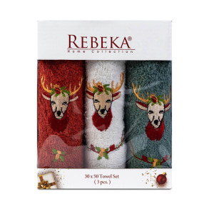 Комплект 3 Коледни кърпи Ерик  Комплект 3 Коледни кърпи Ерик