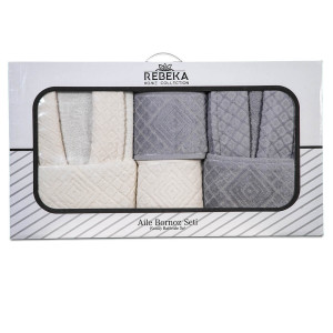 Модерен хавлиен СЕТ Валенсия - халати и кърпи  Модерен хавлиен СЕТ Валенсия - халати и кърпи