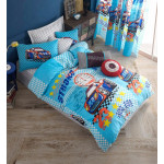 Детски спален комплект Състезание - синьо