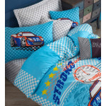 Детски спален комплект Състезание - синьо