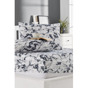 Комплект чаршаф с ластик и калъфки 160х200 см. TERA Комплект чаршаф с ластик и калъфки 160х200 см. TERA