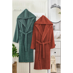 Промо сет Хавлиени халати - Керемида и Зелено