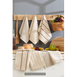 6 бр. кухненски кърпи 30х50 см. - бежово